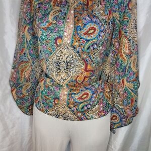 SHEIN Multicolor Paisley Blouse